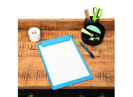 Klembord MAULgo uni recycled A4 staand blauw