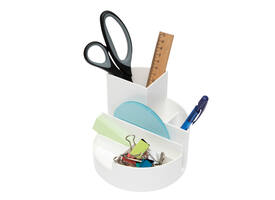 Pennenkoker MAULroundbox Blauwe Engel recycled 6 vaks wit