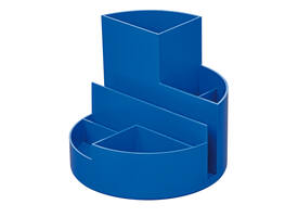 Pennenkoker MAUL roundbox Blauwe Engel recycled 6 vaks blauw