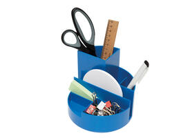 Pennenkoker MAUL roundbox Blauwe Engel recycled 6 vaks blauw