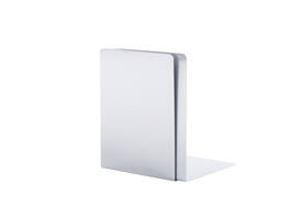 Boekensteun MAUL aluminium 16x15x21cm set 2 zilver