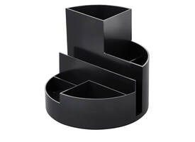 Pennenkoker MAULroundbox Blauwe Engel recycled 6 vaks zwart