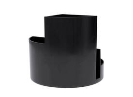 Pennenkoker MAULroundbox Blauwe Engel recycled 6 vaks zwart