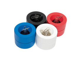 Papercliphouder MAULpro magnetisch recycled Ø73x60mm blauw