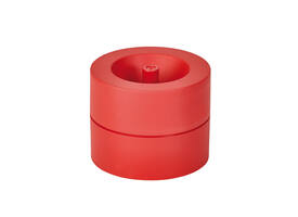 Papercliphouder MAULpro magnetisch recycled Ø73x60mm rood