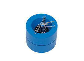 Papercliphouder MAULpro magnetisch recycled Ø73x60mm blauw