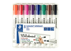 Whiteboardmarker Staedtler Lumocolor 351 set à 8 stuks assorti