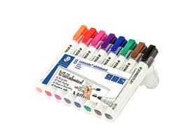 Whiteboardmarker Staedtler Lumocolor 351 set à 8 stuks assorti