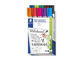 Whiteboardmarker Staedtler Lumocolor 351 set à 10 stuks assorti