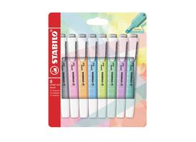 Markeerstift STABILO Swing cool 275/8 pastel assorti etui à 8 stuks
