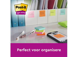 Memoblok Post-it Z-Notes R330 Super Sticky 76x76mm Soulful 6 stuks