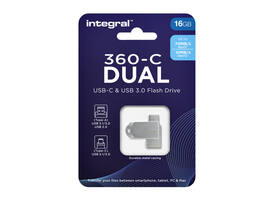 USB stick 3.0 Integral USB-360-C Dual USB-A 16GB