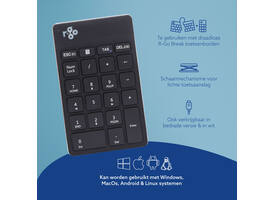 Toetsenbord R-Go Ergonomisch Numpad Break Wireless