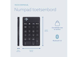 Toetsenbord R-Go Ergonomisch Numpad Break Wireless