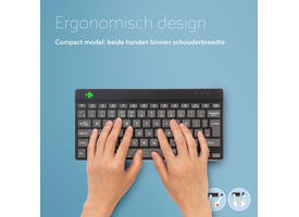 Toetsenbord R-Go Ergonomisch Compact Break QWERTY zwart