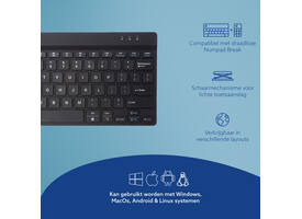 Toetsenbord R-Go Ergonomisch Compact Break QWERTY zwart