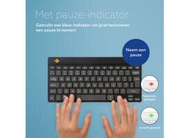 Toetsenbord R-Go Ergonomisch Compact Break QWERTY zwart