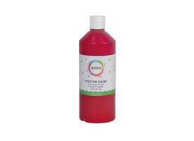 Plakkaatverf Qrea rood 500ml