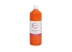 Plakkaatverf Qrea oranje 1000ml