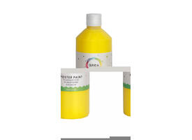 Plakkaatverf Qrea geel 500ml