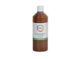 Plakkaatverf Qrea donkerbruin 500ml