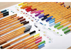 Fineliner STABILO point 88/66 Arty fijn assorti blik à 66 stuks