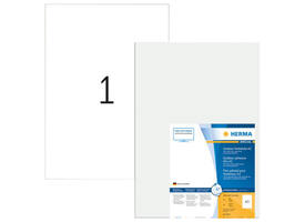 Etiket HERMA 9544 297x420mm weerbestendig wit 40 stuks