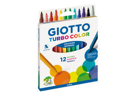 Viltstift Giotto Turbo Color set à 12 kleuren