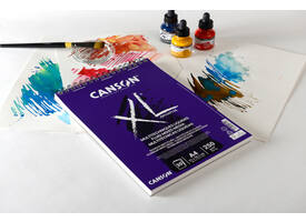 Mixed mediapapier Canson XL Fluid Mixed Media 30vel 250gr A4 extra wit