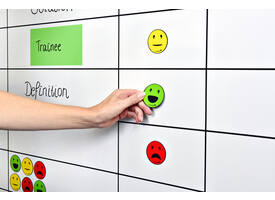 Magneet Legamaster emoticon 50mm assorti 6 stuks