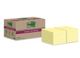 Memoblok Post-it 622 RSS12CY 47,6x47,6mm canary yellow 12 stuks