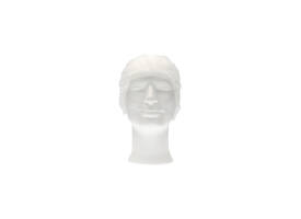 Haarnet CMT clip non-woven M 50cm PP wit 100 stuks