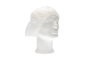 Haarnet CMT bouffant non-woven M 50cm PP wit 100 stuks