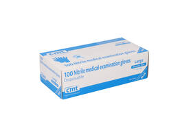 Handschoen CMT L nitril blauw 100 stuks