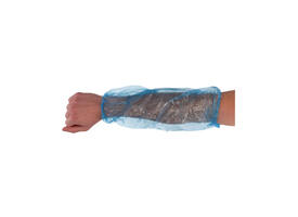 Mouwovertrek CMT 20x40cm 20mu LDPE blauw 100 stuks