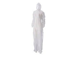 Overall CMT L non-woven ritssluiting PP wit 50 stuks