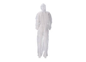 Overall CMT L non-woven ritssluiting PP wit 50 stuks