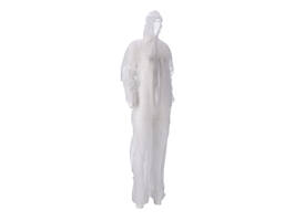 Overall CMT L non-woven ritssluiting PP wit 50 stuks