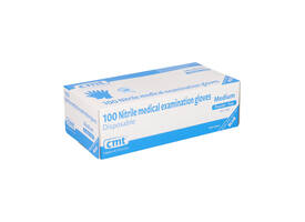 Handschoen CMT M nitril blauw 100 stuks