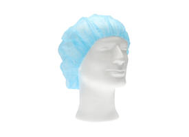 Haarnet CMT bouffant non-woven L 53cm PP blauw 100 stuks