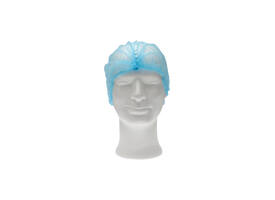 Haarnet CMT clip non-woven L 53cm met detectie strip PP blauw 100 stuks