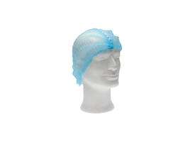 Haarnet CMT clip non-woven L 53cm met detectie strip PP blauw 100 stuks