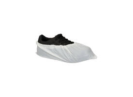 Schoenovertrek CMT 40mu geruwd maat 36-42 CPE wit 100 stuks