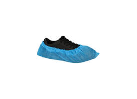 Schoenovertrek CMT 40mu geruwd maat 36-42 CPE blauw 100 stuks