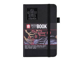 Schetsboek Sakura 80 zwarte vellen 140gr 90x140mm zwart