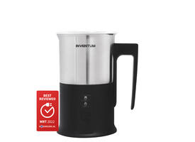 Melkopschuimer Inventum 240ml zwart met rvs