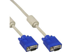 Kabel Inline S VGA 15HD M-M 2 meter beige en blauw