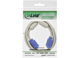 Kabel Inline S VGA 15HD M-M 2 meter beige en blauw