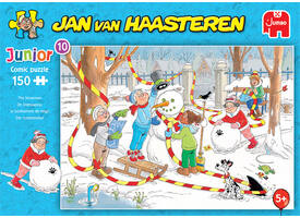 Puzzel Jan van Haasteren Junior 10 De sneeuwpop 150 stukjes