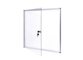Binnenvitrine wand MAULextraslim whiteboard 6xA4 met slot